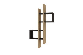 Hanah Home Estantería de Pared Roble Zafiro y Antracita